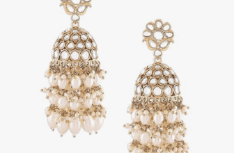 Zaveri Pearls Cluster Traditional Earrings – Elegant Floral Design (ZPFK16735)