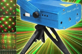One94Store Mini Laser Projector Stage Light – 6 Pattern Modes, Sound Activated, Tripod Included