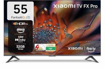 Xiaomi FX Pro QLED 55″ 4K Smart Fire TV – Immersive Display, Alexa Voice Remote