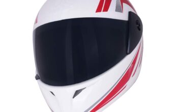 Western Era Pro Full Face Helmet – ISI Certified | Clear Visor | High-Impact Shell | Black Glossy
