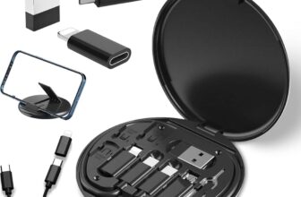 Multifunctional USB-C Conversion Adapter & Storage Box – Multi-Type Charging & Connector Kit (Multi-Colour)