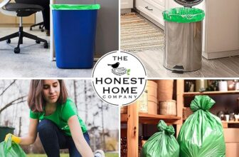 Honest Home Garbage Bags Medium – 120 Pack Drawstring Dustbin Bags (19×21 Inches) | Leak-Proof & Tear-Resistant