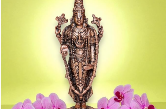 RAISOM Antique Platina Balaji Idol – Mini Venkateswara Swamy Dashboard & Home Temple Showpiece