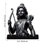 Ram Lalla Cutout Idol – Divine Jai Shri Ram Wooden Statue for Home, Car & Temple Decor