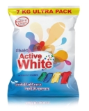 Active White Detergent Washing Powder – 7 kg Ultra Pack for Tough Stain Removal & Superior Cleaning