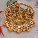 Collectible India Ganesha & Saraswati Deepak Lamp Set – Traditional Diya for Pooja & Home Decoration
