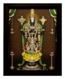 Indianara Tirupati Balaji Painting – Multicolour Divine Wall Art (27 x 30.5 x 1 cm)
