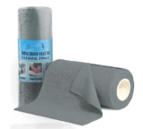 Story@Home Microfiber Cleaning Cloths | 360 GSM, Lint & Streak Free, Multi-Purpose Wash Cloths for Kitchen, Car, Glass & Stainless Steel – Set of 20 (25×25 cm, Grey, 1 Roll)