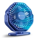Portronics Chill On | Mini Type-C Table & Hanging Fan – 360° Rotation, 3 Speeds, BLDC Motor