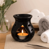 Pure Source India Regular Ceramic Aroma Oil Diffuser | Candle Operated Essential Oil Burner | Home Fragrance & Decor