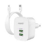 Salpido GD-WC02 12W Dual USB Wall Charger – Dual Port, Smart Protection