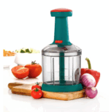 Xmart India Manual Push Chopper – 1000 ml, 5 Stainless Steel Blades, Budget-Friendly Kitchen Essential