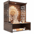 Devson™ Premium Wooden Temple with LED Spot Light & Storage Shelves (25×18.5×12 in)