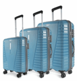 Aristocrat Airpro Hard Carry-On Spinner Suitcase Set – 3 Pieces (55+66+76 cm), Lightweight & Durable Luggage with 8 Wheels