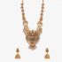 Zaveri Pearls Gold-Tone Goddess Temple Peacock Necklace & Earring Set (ZPFK7691)