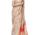 SIRIL Printed Georgette Saree with Blouse Piece – Yellow Floral Design