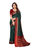 VJ Fashion Kerala Saree + Blouse Piece – Traditional Mundum Neriyath Style, Free Size