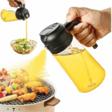 Kettlekane 500 ml 2-in-1 Olive Oil Sprayer & Dispenser – Glass Bottle with Premium Nozzle