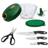 Pigeon by Stovekraft Kitchen Tools Value Combo – 400ml Chopper, 3 Knives & 1 Kitchen Scissor
