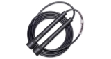 Boldfit Adjustable Height Skipping Rope – Speed Jump Rope for Men, Women & Kids | PVC Cable, Black