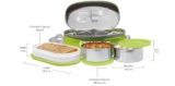 MILTON Executive Insulated Lunch Box – Leak-Proof & Microwave Safe Tiffin with Bag