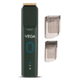 VEGA SmartOne S3 Beard Trimmer for Men – AI SmartTrim Technology, Titanium Blade, 160 mins Runtime, IPX7 Waterproof, 40 Length Settings, Travel Lock (Green)