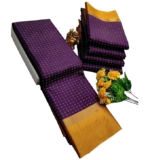 VJ Fashion Women Free-Size Saree with Blouse Piece – Elegant Printed / Silk Blend Design